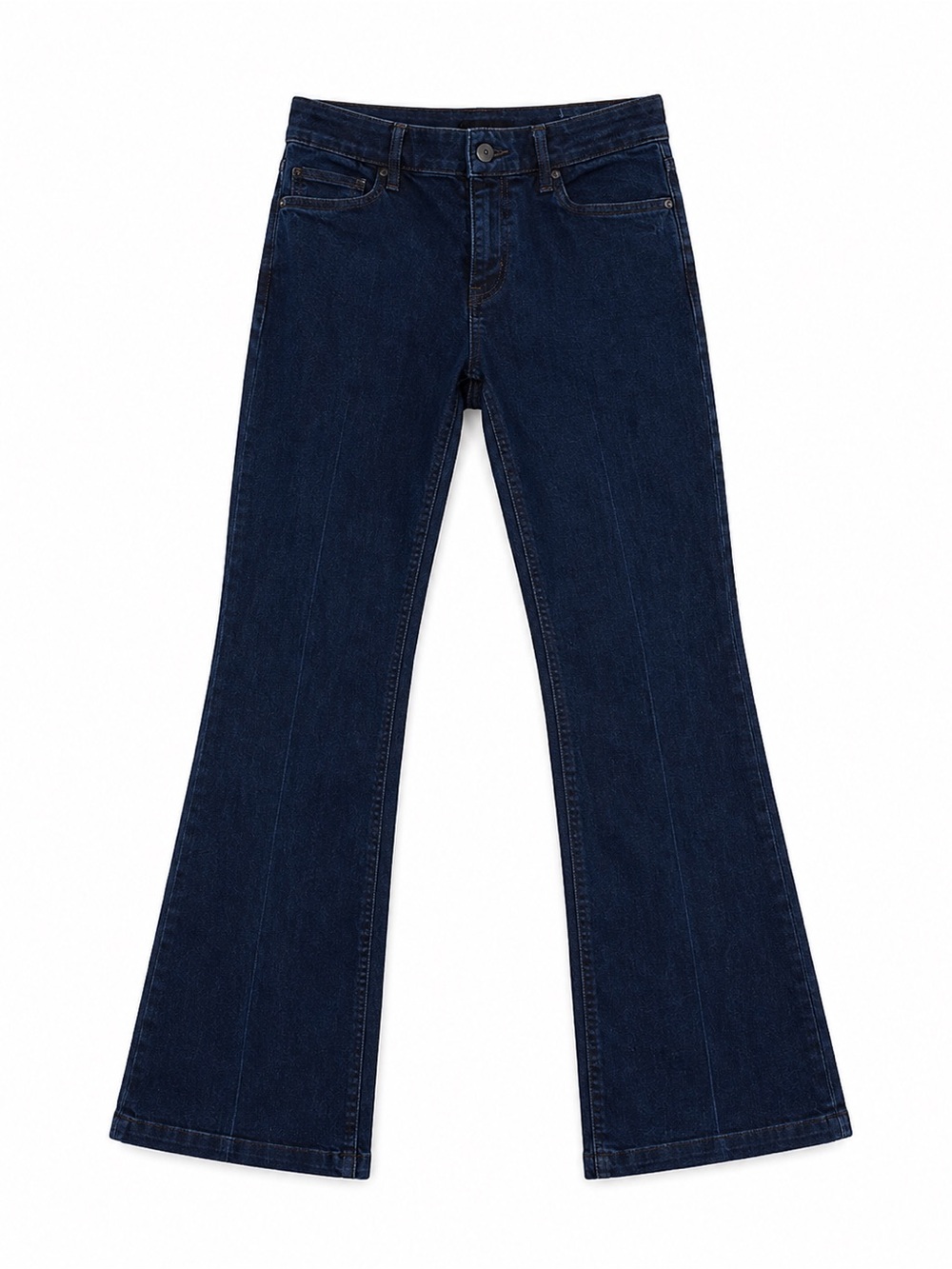 WHBM White House Black Market 2S The Skinny Flare Jeans Dark Wash High Rise